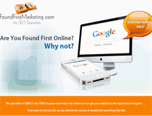 Tablet Screenshot of foundfirstmarketing.com